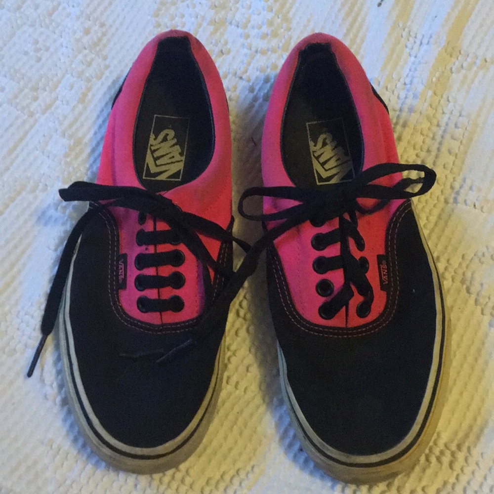 Pink and Black Vans